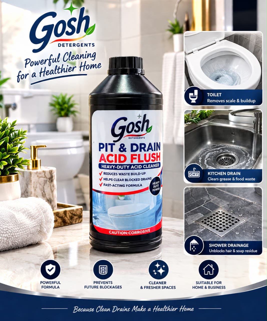GOSH Pit & Drain Acid Flush